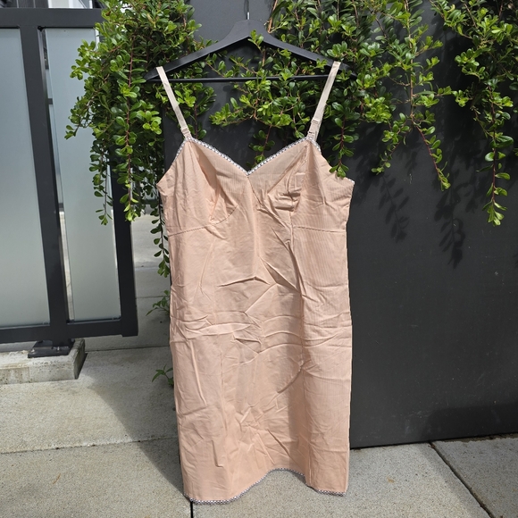 Vintage blush a line slip dress - Picture 1 of 6